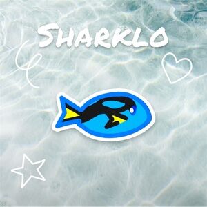 Cute Blue Tang Matte Sticker - High-Quality Vinyl Decal for Laptops, Notebooks